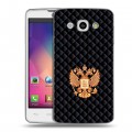 Дизайнерский пластиковый чехол для LG L60 Герб России принт