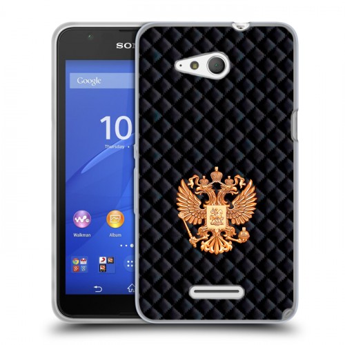Дизайнерский пластиковый чехол для Sony Xperia E4g Герб России принт