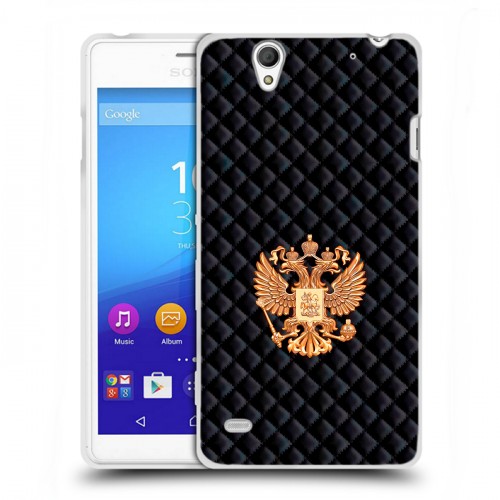 Дизайнерский пластиковый чехол для Sony Xperia C4 Герб России принт