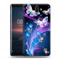 Дизайнерский силиконовый чехол для Nokia 8 Sirocco Бабочки