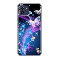 Дизайнерский силиконовый чехол для Samsung Galaxy A03 Бабочки
