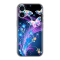 Дизайнерский силиконовый чехол для Iphone 16 Plus Бабочки