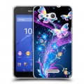 Дизайнерский пластиковый чехол для Sony Xperia E4g Бабочки