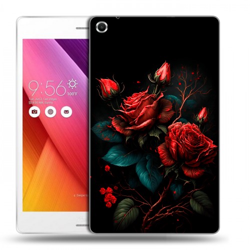 Дизайнерский силиконовый чехол для ASUS ZenPad S 8 Розы красные