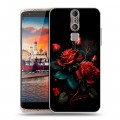 Дизайнерский пластиковый чехол для ZTE Axon Mini Розы красные