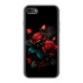 Дизайнерский силиконовый чехол для Iphone 7 Розы красные