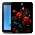 Дизайнерский силиконовый чехол для Samsung Galaxy Tab S3 Розы красные