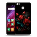Дизайнерский силиконовый с усиленными углами чехол для Xiaomi RedMi 4X Розы красные