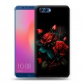 Дизайнерский пластиковый чехол для Huawei Honor View 10 Розы красные