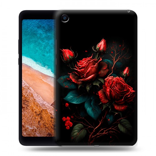 Дизайнерский силиконовый чехол для Xiaomi Mi Pad 4 Розы красные