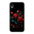 Дизайнерский силиконовый чехол для Iphone Xr Розы красные