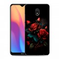 Дизайнерский пластиковый чехол для Xiaomi RedMi 8A Розы красные