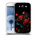 Дизайнерский пластиковый чехол для Samsung Galaxy Grand Розы красные