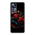 Дизайнерский силиконовый чехол для Xiaomi 12T Розы красные