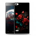 Дизайнерский пластиковый чехол для Lenovo Vibe X2 Розы красные