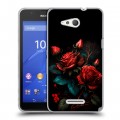 Дизайнерский пластиковый чехол для Sony Xperia E4g Розы красные