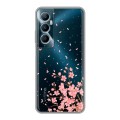 Полупрозрачный дизайнерский пластиковый чехол для Realme C65 Ветка сакуры