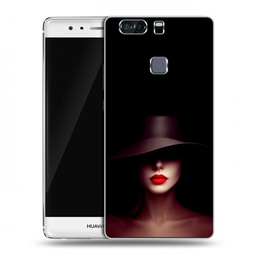 Дизайнерский пластиковый чехол для Huawei P9 Plus Девушка в шляпе