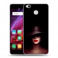 Дизайнерский силиконовый с усиленными углами чехол для Xiaomi RedMi 4X Девушка в шляпе
