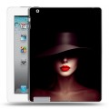 Дизайнерский пластиковый чехол для Ipad 2/3/4 Девушка в шляпе