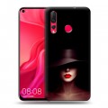 Дизайнерский пластиковый чехол для Huawei Nova 4 Девушка в шляпе