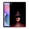 Дизайнерский силиконовый чехол для Samsung Galaxy Tab S6 Lite Девушка в шляпе