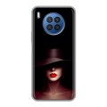 Дизайнерский силиконовый чехол для Huawei Nova 8i Девушка в шляпе