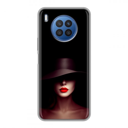 Дизайнерский силиконовый чехол для Huawei Nova 8i Девушка в шляпе