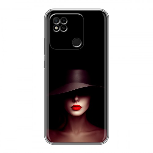 Дизайнерский силиконовый чехол для Xiaomi Redmi 10A Девушка в шляпе