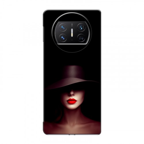 Дизайнерский пластиковый чехол для Huawei Mate X3 Девушка в шляпе