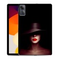 Дизайнерский силиконовый чехол для Xiaomi RedMi Pad SE Девушка в шляпе