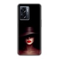 Дизайнерский силиконовый чехол для OPPO A57 5G Девушка в шляпе