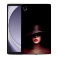Дизайнерский силиконовый чехол для Samsung Galaxy Tab A9 Девушка в шляпе