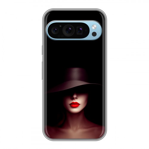 Дизайнерский силиконовый чехол для Google Pixel 9 Девушка в шляпе