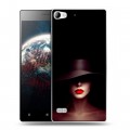 Дизайнерский пластиковый чехол для Lenovo Vibe X2 Девушка в шляпе
