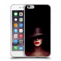 Дизайнерский силиконовый чехол для Iphone 6 Plus/6s Plus Девушка в шляпе