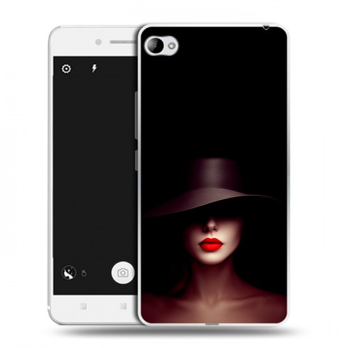 Дизайнерский пластиковый чехол для Lenovo S90 Девушка в шляпе