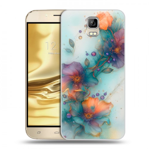 Дизайнерский пластиковый чехол для Umi Rome Акварельные цветы