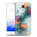 Дизайнерский пластиковый чехол для Meizu M3E Акварельные цветы