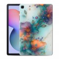 Дизайнерский силиконовый чехол для Samsung Galaxy Tab S6 Lite Акварельные цветы
