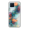 Дизайнерский силиконовый чехол для Realme 8 Акварельные цветы