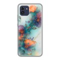 Дизайнерский силиконовый чехол для Samsung Galaxy A03 Акварельные цветы