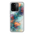 Дизайнерский силиконовый с усиленными углами чехол для Tecno Spark Go 2022 Акварельные цветы