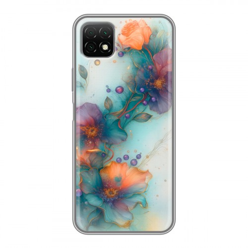 Дизайнерский силиконовый чехол для Wiko T3 Акварельные цветы