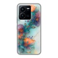 Дизайнерский силиконовый чехол для Vivo Y35 Акварельные цветы