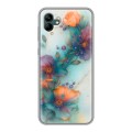 Дизайнерский силиконовый чехол для Samsung Galaxy A04 Акварельные цветы