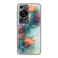 Дизайнерский силиконовый чехол для Huawei P60 Акварельные цветы