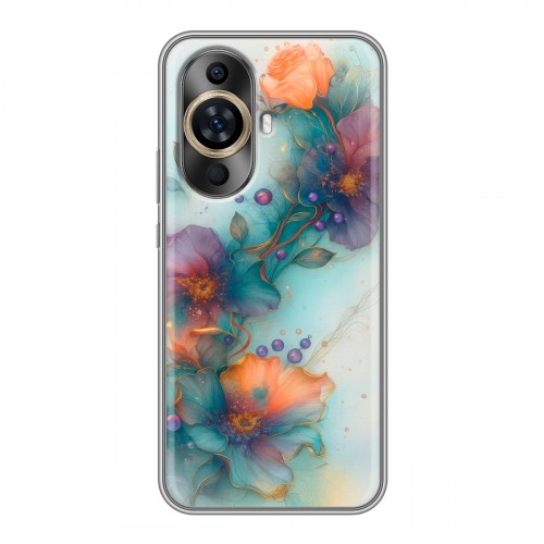 Дизайнерский силиконовый чехол для Huawei Nova 11 Акварельные цветы