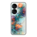 Дизайнерский силиконовый чехол для ASUS ZenFone 9 Акварельные цветы