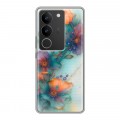 Дизайнерский силиконовый с усиленными углами чехол для Vivo V29 Акварельные цветы